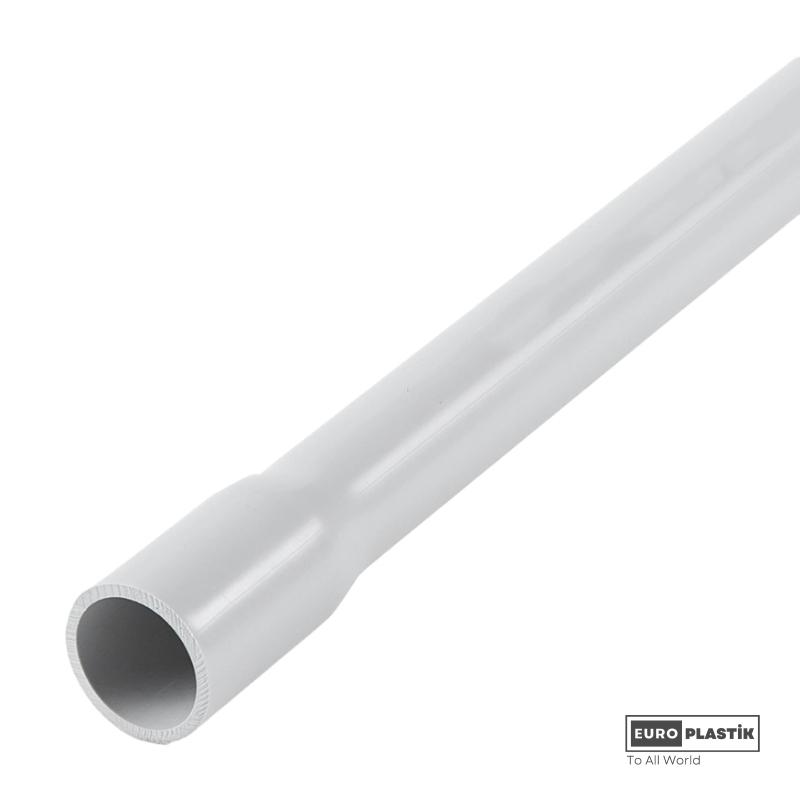 16mm PVC Straight Pipe With Self Fitting Light Series (Non-Flammable)